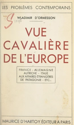 Vue cavalière de l'Europe