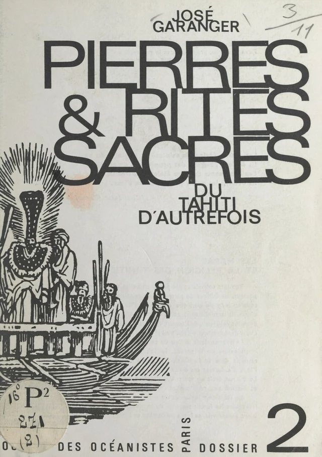 Pierres et rites sacrés du Tahiti d'autrefois - José Garanger - FeniXX réédition numérique