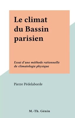 Le climat du Bassin parisien