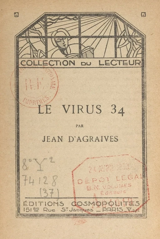 Le virus 34 - Jean D'Agraives - FeniXX réédition numérique