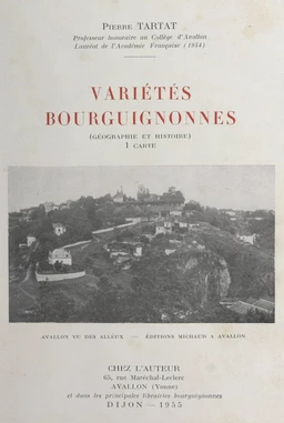 Variétés bourguignonnes (géographie et histoire)