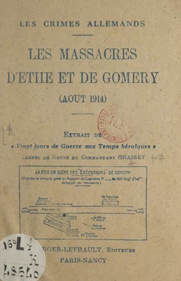 Les crimes allemands : les massacres d'Ethe et de Comery, août 1914