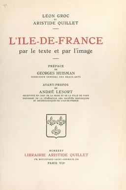 L'Île-de-France par le texte et par l'image