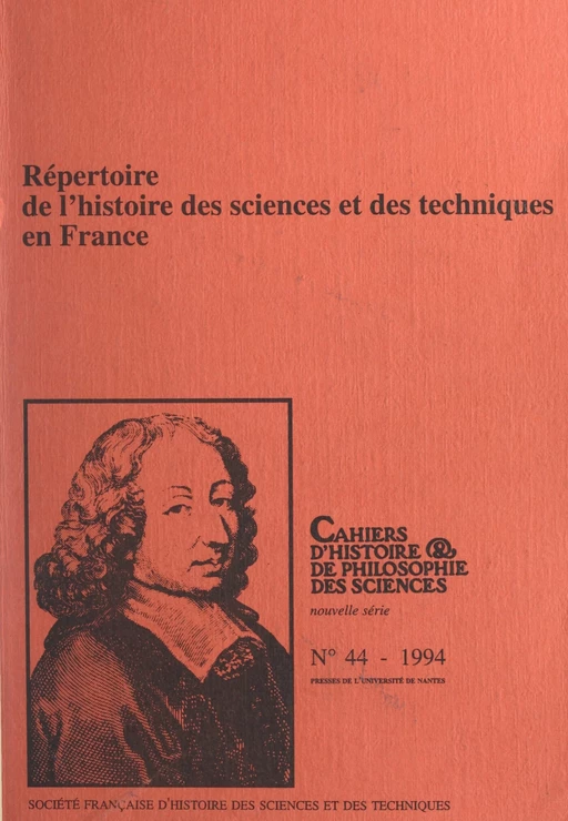 Répertoire de l'histoire des sciences et des techniques en France - Christine Blondel, Anne-Cécile Vauge - FeniXX réédition numérique