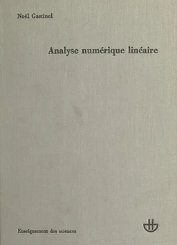 Analyse numérique linéaire