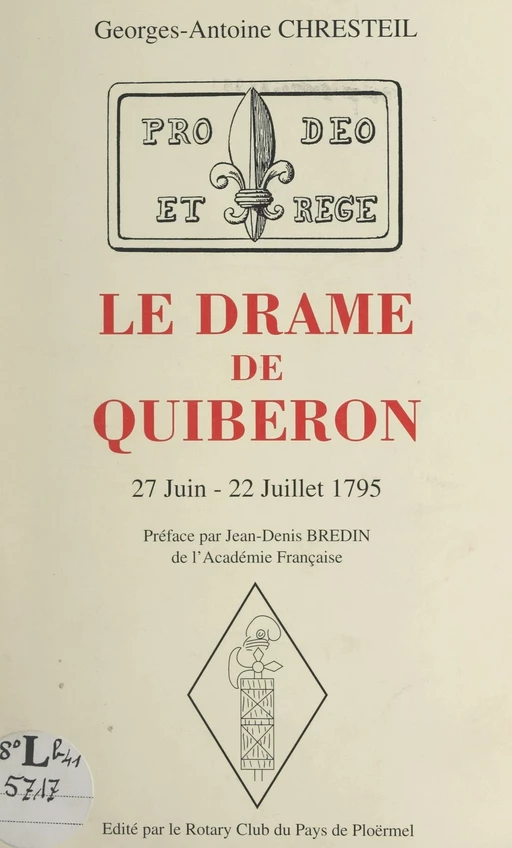 Le drame de Quiberon, 27 juin-22 juillet 1795 - Georges-Antoine Chresteil - FeniXX réédition numérique