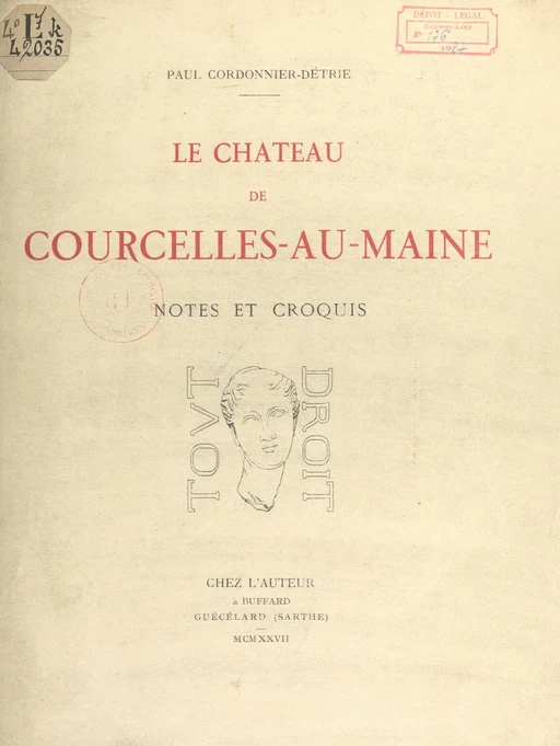 Le château de Courcelles-au-Maine - Paul Cordonnier - FeniXX réédition numérique