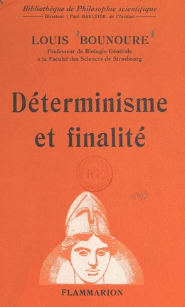 Déterminisme et finalité