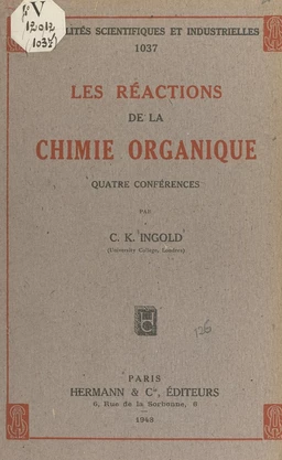 Les réactions de la chimie organique