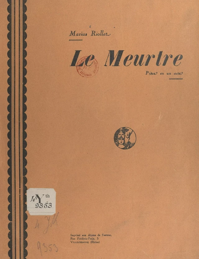 Le meurtre - Marius Riollet - FeniXX réédition numérique