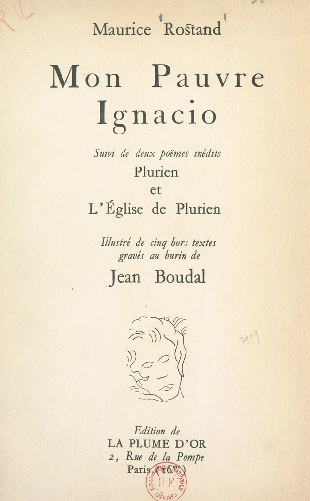 Mon pauvre Ignacio - Maurice Rostand - FeniXX réédition numérique