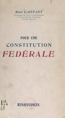 Pour une constitution fédérale