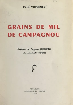 Grains de mil de Campagnou