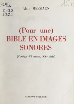 Pour une Bible en images sonores