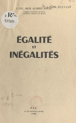 Égalité et inégalités