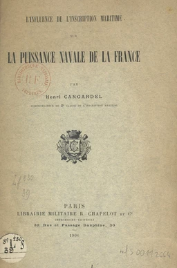 L'influence de l'inscription maritime sur la puissance navale de la France