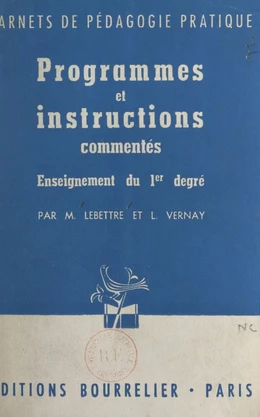 Programmes et instructions commentés