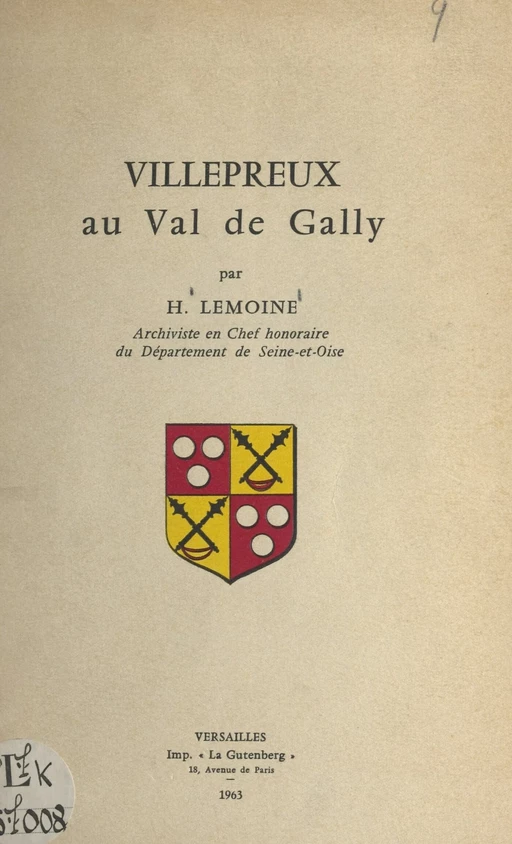 Villepreux au Val de Gally - Henri Lemoine - FeniXX réédition numérique