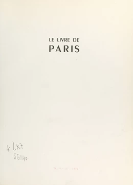 Le livre de Paris