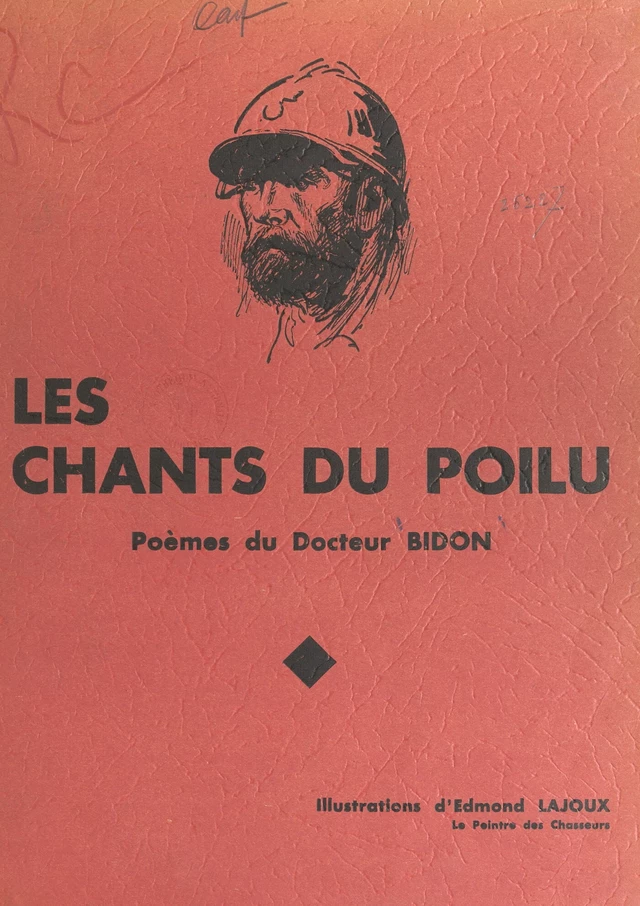 Les chants du poilu - Antoine Bidon - FeniXX réédition numérique