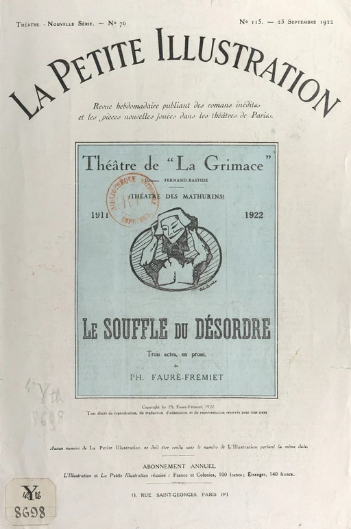 Le souffle du désordre - Philippe Fauré-Fremiet - FeniXX réédition numérique