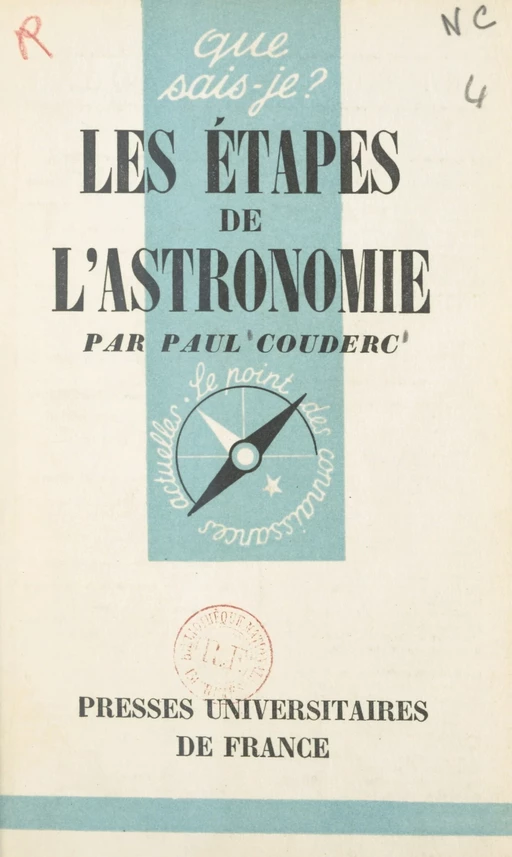 Les étapes de l'astronomie - Paul Couderc - FeniXX réédition numérique