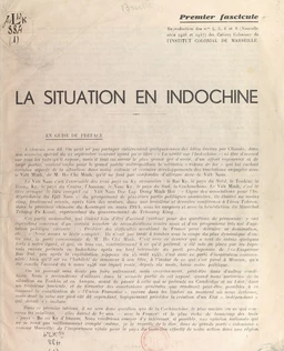 La situation en Indochine