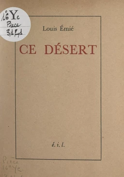 Ce désert