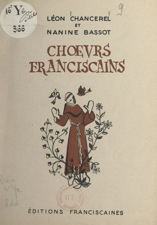 Chœurs franciscains - Nanine Bassot, Léon Chancerel - FeniXX réédition numérique