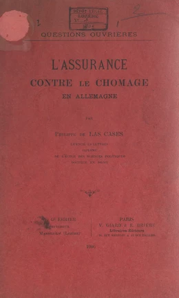 L'assurance contre le chômage en Allemagne : questions ouvrières