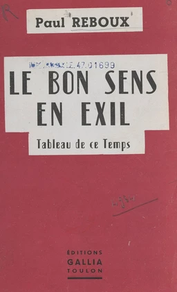 Le bon sens en exil