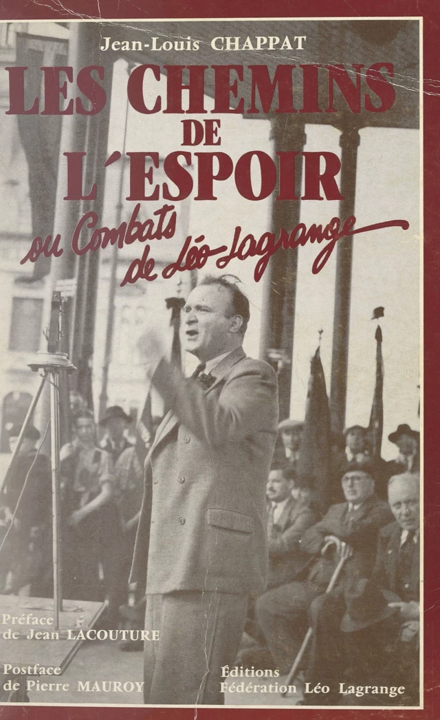 Les chemins de l'espoir - Jean-Louis Chappat - FeniXX réédition numérique