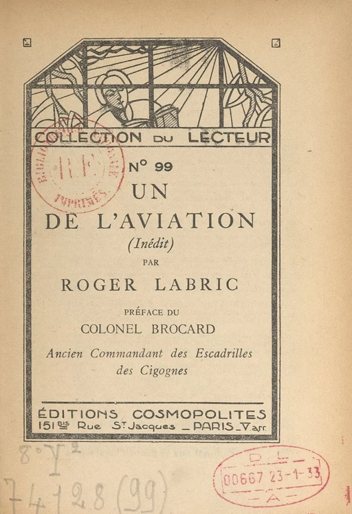 Un de l'aviation (inédit) - Roger Labric - FeniXX réédition numérique