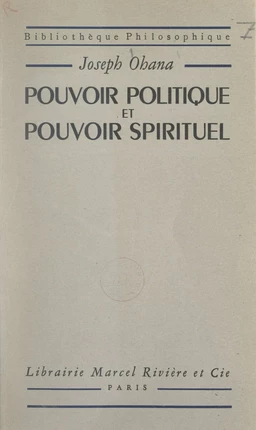 Pouvoir politique et pouvoir spirituel