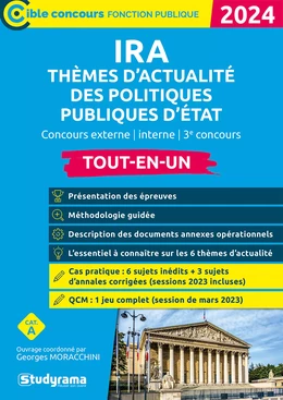 IRA : Thèmes d’actualité des politiques publiques d’État - Tout-en-un - Catégorie A - Édition 2024