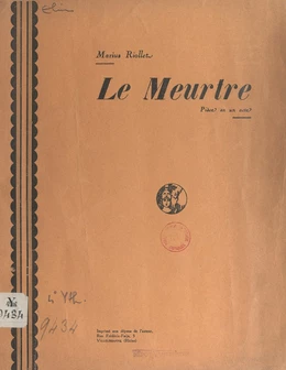 Le meurtre