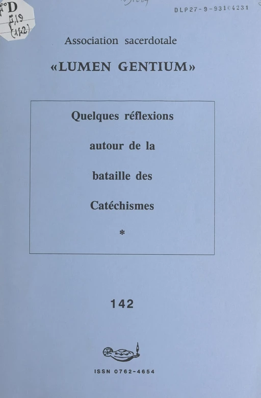 Quelques réflexions autour de la bataille des catéchismes - Valérie de Fosseux - FeniXX réédition numérique