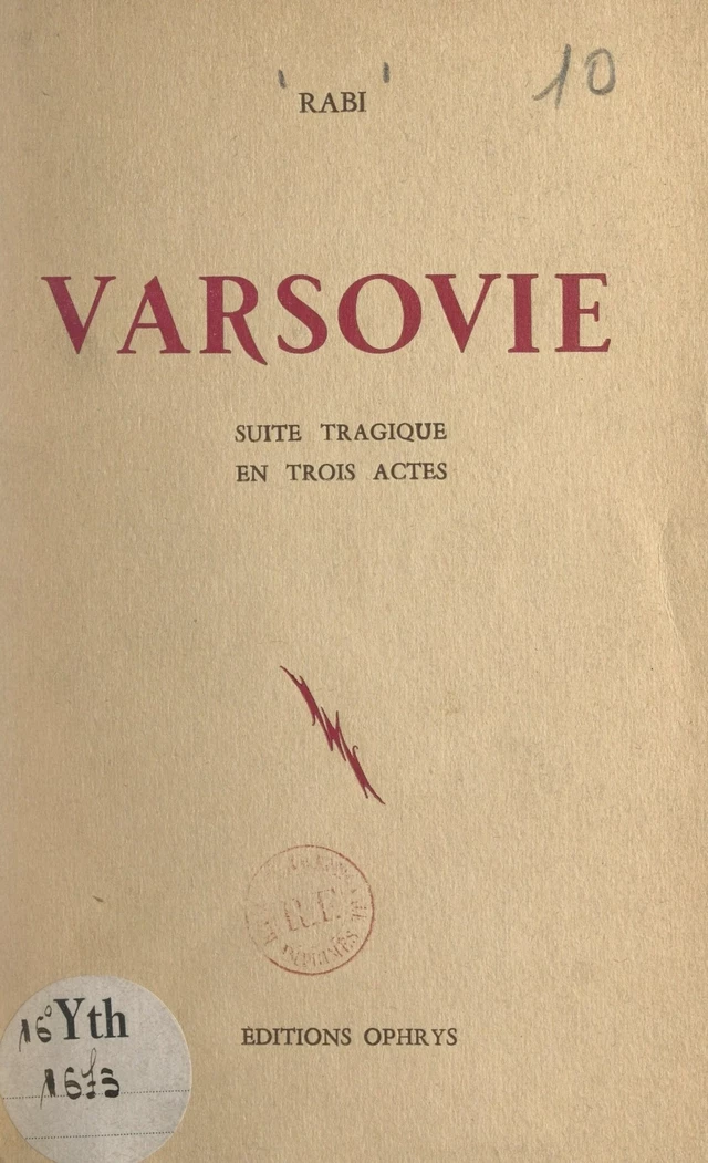 Varsovie -  Rabi - FeniXX réédition numérique