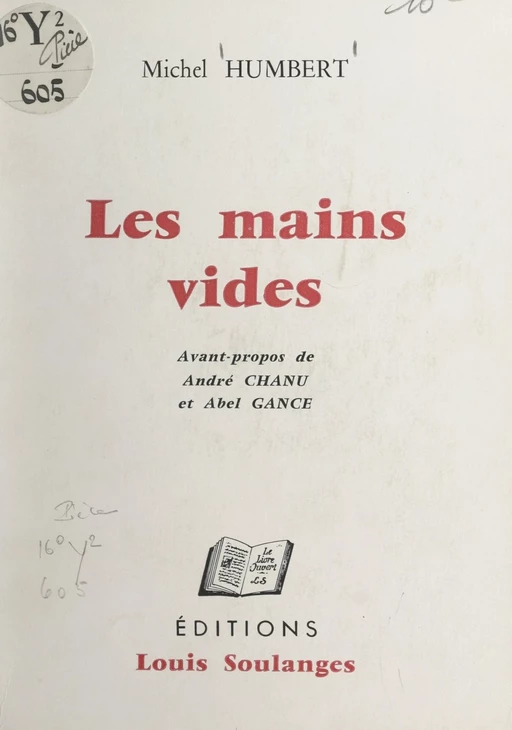 Les mains vides - Michel Humbert - FeniXX réédition numérique