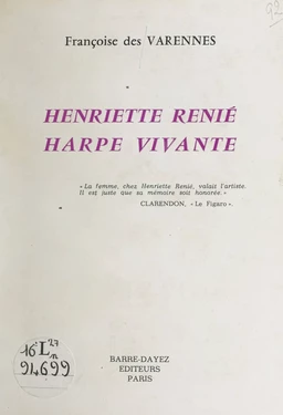 Henriette Renié, harpe vivante