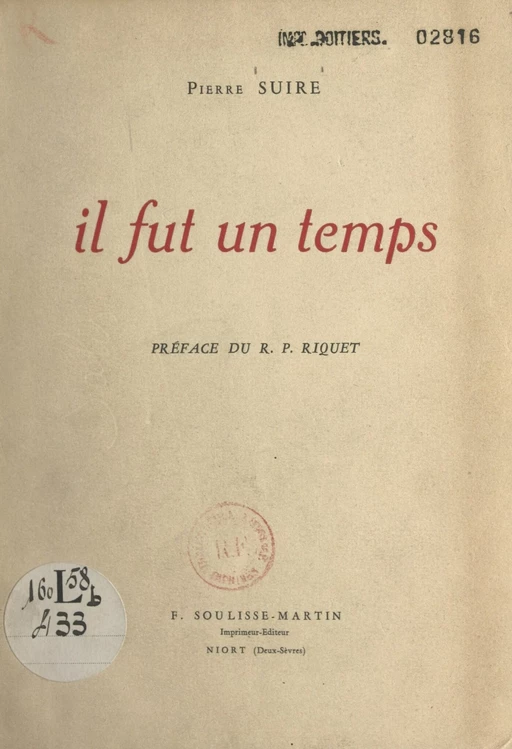 Il fut un temps - Pierre Suire - FeniXX réédition numérique