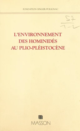 L'Environnement des hominidés au plio-pléistocène