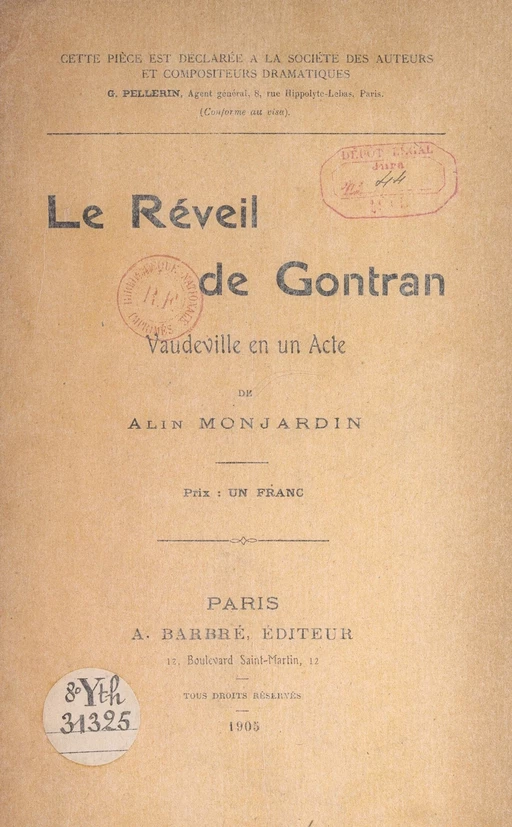 Le réveil de Gontran - Alin Monjardin - FeniXX réédition numérique