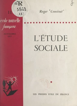 L'étude sociale