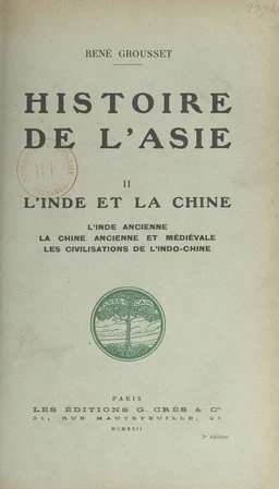 Histoire de l'Asie (2). L'Inde et la Chine