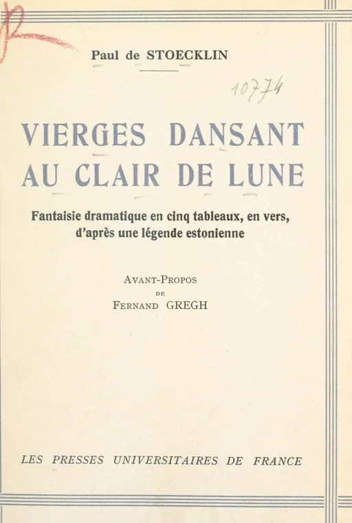 Vierges dansant au clair de lune - Paul de Stœcklin - FeniXX réédition numérique