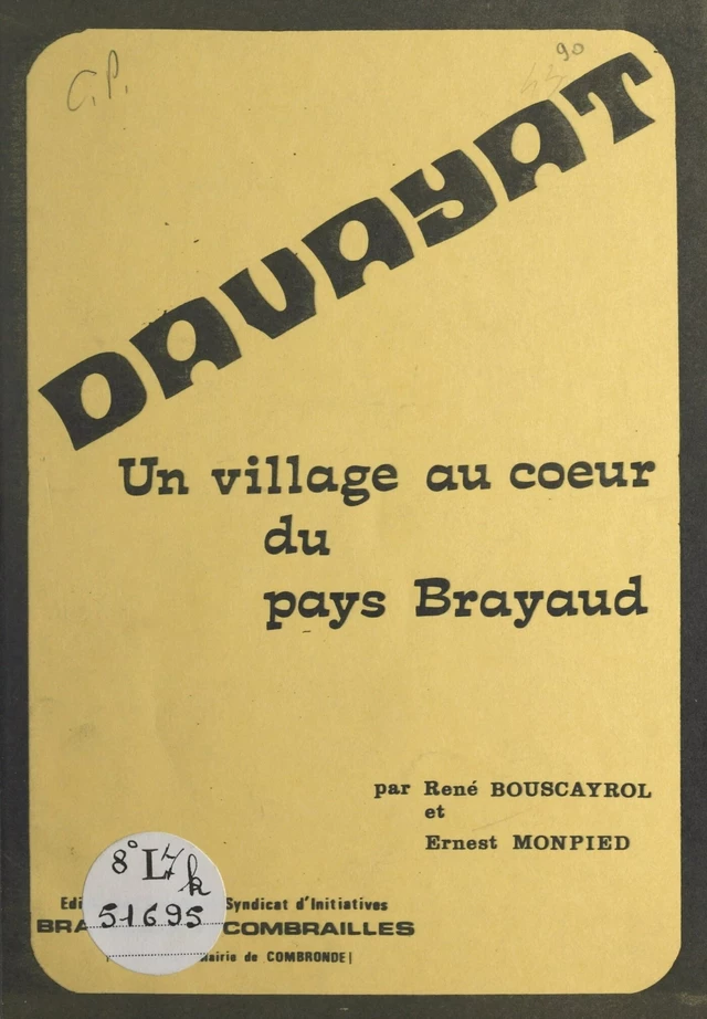 Davayat - René Bouscayrol, Ernest Monpied - FeniXX réédition numérique