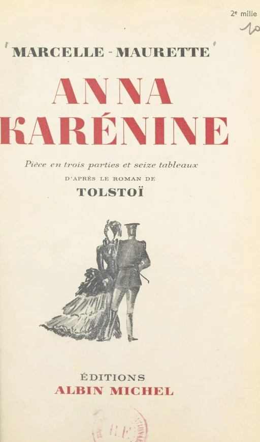 Anna Karénine - Marcelle Maurette - FeniXX réédition numérique