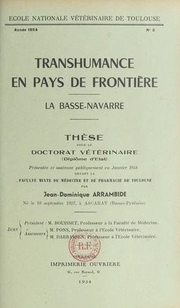 Transhumance en pays de frontière : la Basse-Navarre