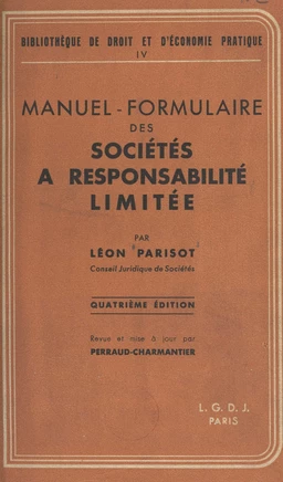 Manuel-formulaire des sociétés à responsabilité limitée